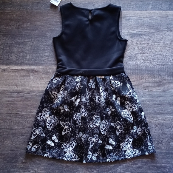 Epic Threads Butterfly-Print Scuba Dress Sz M - Picture 5 of 8